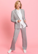 Load image into Gallery viewer, OLSEN<BR>
Herringbone Blazer<BR>
Grey<BR>