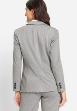 Load image into Gallery viewer, OLSEN<BR>
Herringbone Blazer<BR>
Grey<BR>