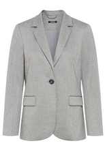 Load image into Gallery viewer, OLSEN<BR>
Herringbone Blazer<BR>
Grey<BR>