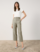 Load image into Gallery viewer, TAIFUN<BR>
Fine 7/8 Length PinStripe Trousers<BR>
Sage<BR>