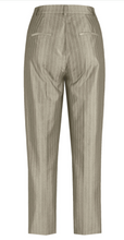 Load image into Gallery viewer, TAIFUN<BR>
Fine 7/8 Length PinStripe Trousers<BR>
Sage<BR>