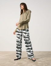 Load image into Gallery viewer, TAIFUN<BR>
Blouse with Rhinestone Placket<BR>
Sage<BR>