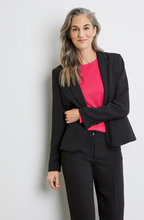 Load image into Gallery viewer, GERRY WEBER<BR>
Classic Blazer with Lapel Collar<BR>
Black<BR>