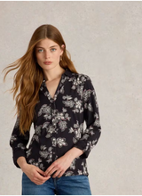 Load image into Gallery viewer, WHITE STUFF<BR>
Annie Jersey Shirt<BR>
Black/Plum<BR>