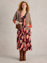 Load image into Gallery viewer, WHITE STUFF<BR>
Judi Striped Cardigan<BR>
Natural<BR>