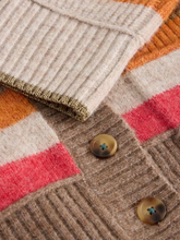 Load image into Gallery viewer, WHITE STUFF<BR>
Judi Striped Cardigan<BR>
Natural<BR>