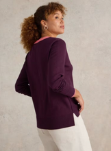 Load image into Gallery viewer, WHITE STUFF<BR>
Maggi Knit Jumper<BR>
Plum<BR>
