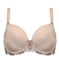 Load image into Gallery viewer, POUR MOI<BR>
Sofia Padded T-Shirt Bra<BR>
Black, Latte<BR>