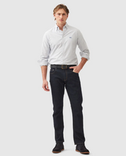 Load image into Gallery viewer, RODD & GUNN<BR>
Stripe Sports Fit Long Sleeve Shirt<BR>
Blue/White<BR>