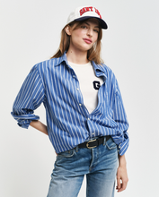 Load image into Gallery viewer, GANT<BR>
Poplin Stripe Shirt<BR>
Blue, White<BR>