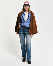 Load image into Gallery viewer, GANT<BR>
Poplin Stripe Shirt<BR>
Blue, White<BR>