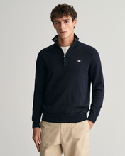 Load image into Gallery viewer, GANT<BR>
Half Zip Sweater<BR>
Navy, Berry & Purple available <BR>