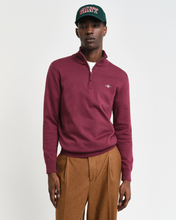 Load image into Gallery viewer, GANT<BR>
Half Zip Sweater<BR>
Navy, Berry & Purple available <BR>