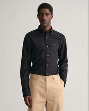 Load image into Gallery viewer, GANT<BR>
SlimFit PinPoint Oxford Shirt<BR>
Navy/black<BR>