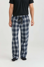 Load image into Gallery viewer, ERLA OF SWEDEN<BR>
Flannel Pyjamas Bottoms<BR>
Navy<BR>