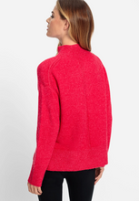 Load image into Gallery viewer, OLSEN<BR>
Long Sleeve Mock Neck Pullover<BR>
Grey, Lilac, Red<BR>