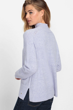 Load image into Gallery viewer, OLSEN<BR>
Long Sleeve Mock Neck Pullover<BR>
Grey, Lilac, Red<BR>