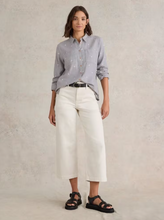 Load image into Gallery viewer, WHITE STUFF <BR>
Sophie Organic Cotton Shirt <BR>
Teal, Ivory, Green, Grey<BR>