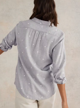 Load image into Gallery viewer, WHITE STUFF <BR>
Sophie Organic Cotton Shirt <BR>
Teal, Ivory, Green, Grey<BR>