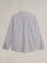 Load image into Gallery viewer, WHITE STUFF <BR>
Sophie Organic Cotton Shirt <BR>
Teal, Ivory, Green, Grey<BR>
