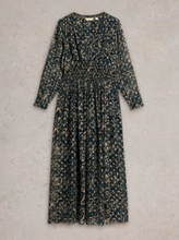 Load image into Gallery viewer, WHITE STUFF<BR>
Edie Spot Maxi Dress<BR>
Black<BR>