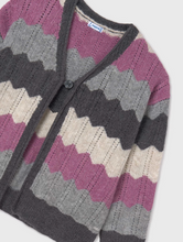 Load image into Gallery viewer, MAYORAL<BR>
Girl Zigzag Cardigan<BR>
Mauve<BR>