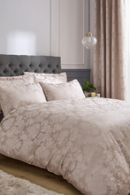 Load image into Gallery viewer, CATHERINE LANSFIELD<BR>
Damask Jacquard Duvet Set<BR>
Champagn<BR>