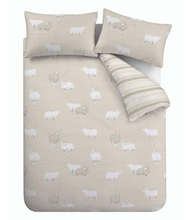Load image into Gallery viewer, CATHERINE LANSFIELD<BR>
Brush Sheep Quilted Duvet Set<BR>
Natural<BR>