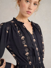 Load image into Gallery viewer, WHITE STUFF<BR>
Robyn Embroider Dress<BR>
Black<BR>