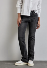 Load image into Gallery viewer, STREET ONE<BR>
Bootcut Jeans<BR>
Black<BR>