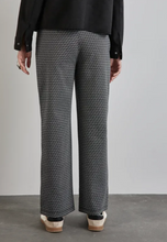 Load image into Gallery viewer, STREET ONE<BR>
Jacquard Trousers<BR>
Black<BR>