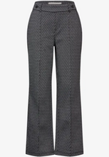 Load image into Gallery viewer, STREET ONE<BR>
Jacquard Trousers<BR>
Black<BR>