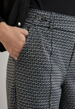 Load image into Gallery viewer, STREET ONE<BR>
Jacquard Trousers<BR>
Black<BR>
