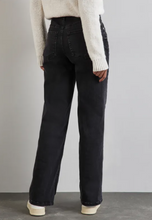 Load image into Gallery viewer, STREET ONE<BR>
Wide Leg Jeans<BR>
Black<BR>