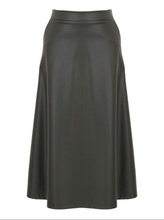 Load image into Gallery viewer, DOLCEZZA<BR>
Timeless Leather Faux Leather Midi Skirt<BR>
Black<BR>