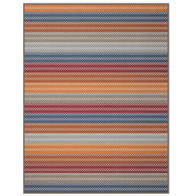 Load image into Gallery viewer, BIEDERLACK<BR>
Diamond Stripe Throw 140 x180<BR>
Red, Orange<BR>