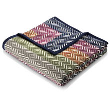 Load image into Gallery viewer, BIEDERLACK<BR>
Diamond Stripe Throw 140 x180<BR>
Red, Orange<BR>