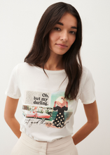 Load image into Gallery viewer, MORE AND MORE<BR>
T -Shirt with Print <BR>
White<BR>