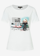 Load image into Gallery viewer, MORE AND MORE<BR>
T -Shirt with Print <BR>
White<BR>