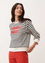 Load image into Gallery viewer, MORE AND MORE<BR>
Sweatshirt<BR>
Red/White<BR>