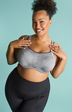 Load image into Gallery viewer, PANACHE<BR>
Sculptresse Activate Wired Sports Bra<BR>
Charcoal, Black<BR>