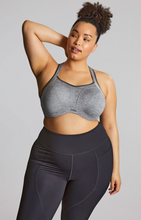 Load image into Gallery viewer, PANACHE<BR>
Sculptresse Activate Wired Sport Bra<BR>
Mono, Charcoal<BR>