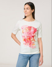 Load image into Gallery viewer, GERRY WEBER<BR>
Top with Mid-length Sleeves and Art Print<BR>
Pink/Orange<BR>