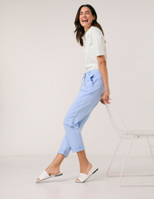 Load image into Gallery viewer, GERRY WEBER<BR>
7/8 Length Kessy Trousers<BR>
Blue, White<BR>