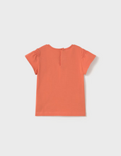 Load image into Gallery viewer, MAYORAL<BR>
Printed Baby Embossed Applique T-Shirt with Leggings Set<BR>
Orange<BR>