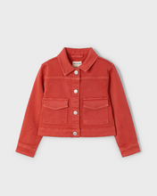 Load image into Gallery viewer, MAYORAL<BR>
Girl Twil Jacket<BR>
Brick<BR>