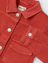 Load image into Gallery viewer, MAYORAL<BR>
Girl Twil Jacket<BR>
Brick<BR>