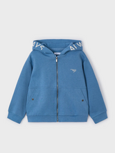 Load image into Gallery viewer, MAYORAL<BR>
Boys Text Zip Hoodie<BR>
Blue, Peach<BR>