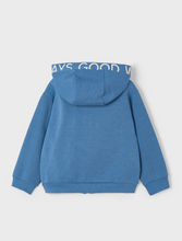 Load image into Gallery viewer, MAYORAL<BR>
Boys Text Zip Hoodie<BR>
Blue, Peach<BR>