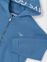 Load image into Gallery viewer, MAYORAL<BR>
Boys Text Zip Hoodie<BR>
Blue, Peach<BR>